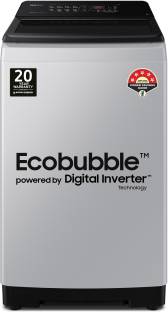 SAMSUNG 8 kg 5 star, Ecobubble, Digital Inverter Fully Automatic Top Load Washing Machine Grey