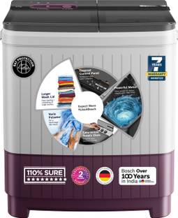 BOSCH 8.5 kg 5 Star with 1360 High RPM Spin Motor Semi Automatic Top Load Washing Machine Multicolor