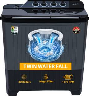 FOXSKY 11 kg Semi Automatic Top Load Washing Machine Grey