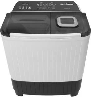 Kelvinator 8.5 kg Semi Automatic Top Load Washing Machine White, Grey