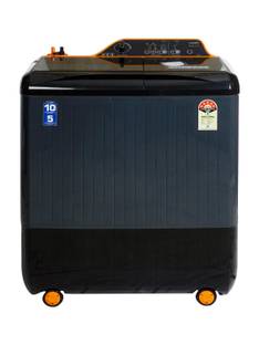 Lloyd 9 kg Semi Automatic Top Load Washing Machine with In-built Heater Orange, Grey