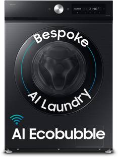 Samsung 12 kg Fully Automatic Front Load Washing Machine with In-built Heater Black, Grey
