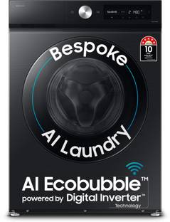 Samsung 12 kg Fully Automatic Front Load Washing Machine with In-built Heater Black, Grey