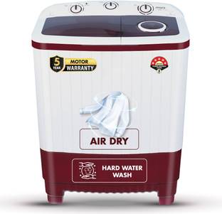 MarQ by Flipkart 7.5 kg 5 Star Rating Innowash Range Semi Automatic Top Load Washing Machine Maroon, W...