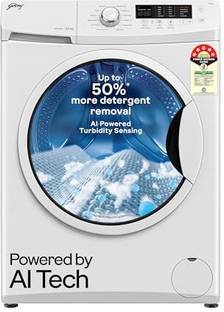 Godrej 8 kg With AI Tech, Steam Wash Fully Automatic Front Load Washing Machine with In-built Heater W...