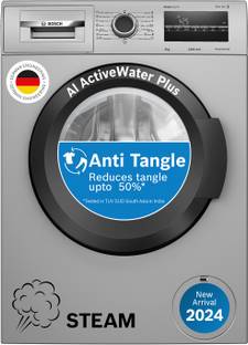 BOSCH 8 kg Fully Automatic Front Load Washing Machine with In-built Heater Grey