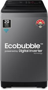 SAMSUNG 8 kg 5 star, Ecobubble, Super Speed, Wi-Fi Enabled , Digital Inverter, Fully Automatic Top Loa...