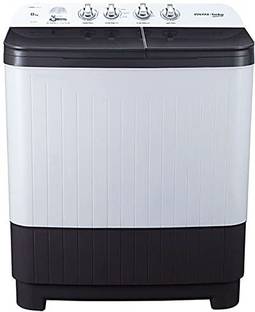 Voltas Beko by A Tata Product 8 kg Semi Automatic Top Load Washing Machine with In-built Heater White