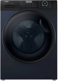 Haier 8 kg Fully Automatic Front Load Washing Machine with In-built Heater Black
