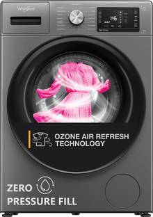 Whirlpool 8 kg Ozone Technology 5 Star Inverter 100+ Tough Stains, 1400 RPM Fully Automatic Front Load Washing Machine with In-built Heater Black