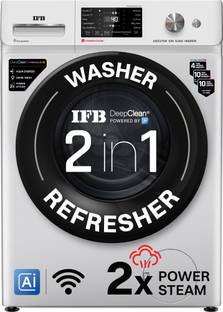 IFB 9 kg 5 Star with Steam Refresh program, 9 Swirl Wash, Eco Inverter, with AI Fully Automatic Front ...