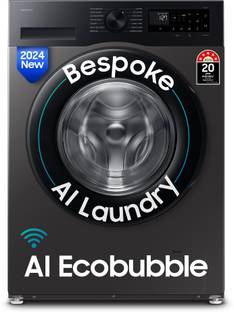 Samsung 12 kg Fully Automatic Front Load Washing Machine with In-built Heater Black, Blue