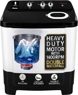 Thomson 8 kg 5 Star Aqua Magic with Double Waterfall, Detergent Box, 3D Rollers Technology, Magic Filt...
