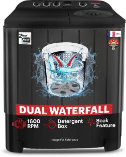 Thomson 10 kg 5 Star Aqua Magic Double Waterfall Semi Automatic Top Load Washing Machine Black, Grey