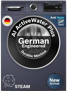 BOSCH 10 kg Fully Automatic Front Load Washing Machine with In-built Heater Blue