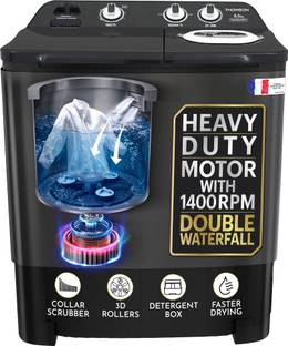 Thomson 8.5 kg 5 Star Aqua Magic with Double Waterfall, Detergent Box, Magic Filter, Heavy Duty Motor,...