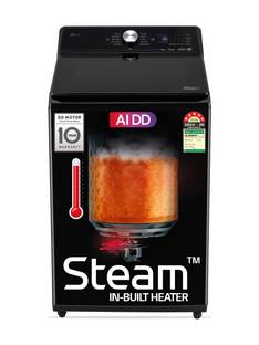 LG 11 kg Fully Automatic Top Load Washing Machine with In-built Heater Black