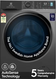 Electrolux 8 kg Fully Automatic Front Load Washing Machine with In-built Heater Silver