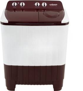 Uniboom 7 kg Semi Automatic Top Load Washing Machine Maroon, White