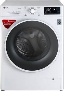 LG 8 kg Inverter with Allergy Care Fully Automatic Front Load Washing Machine with In-built Heater White