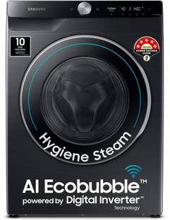 Samsung 11 kg Fully Automatic Front Load Washing Machine with In-built Heater Black