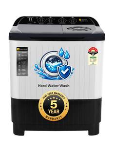 realme TechLife 8.5 kg with Hard Water Wash Protection and Swift Jet Dry Semi Automatic Top Load Washi...