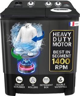 Thomson 7.5 kg 5 Star Aqua Magic with Double Waterfall, Detergent Box, 3D Rollers Technology, Magic Fi...