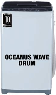 Haier 7 kg 5 Star Oceanus Wave Drum Washing Machine Fully Automatic Top Load Brown, Grey