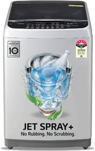 LG 8 kg with Jet Sprey, Auto Pre Wash, Smart Diagnosis, Smart Closing Door and 10 Water Levels Fully Automatic Top Load Washing Machine Silver