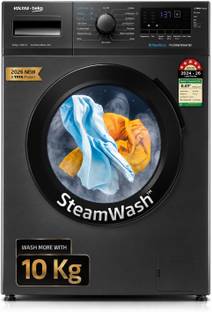 Voltas Beko 10 kg Fully Automatic Front Load Washing Machine with In-built Heater Grey