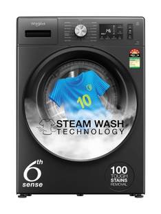 Whirlpool 7 kg 5 Star Inverter 100+ Tough Stains, Steam Technology, Fully Automatic Front Load Washing...