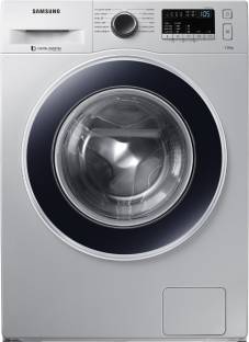 SAMSUNG 7 kg Inverter Fully Automatic Front Load Washing Machine with In-built Heater Silver