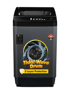 realme TechLife 8 kg 5 Star Rating Fabric Safe Wash Fully Automatic Top Load Washing Machine Grey