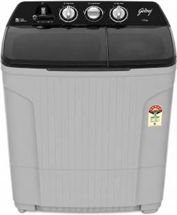 Godrej 7.5 kg Semi Automatic Top Load Washing Machine Black, Grey