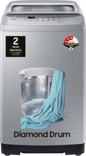 SAMSUNG 7 kg Diamond Drum Fully Automatic Top Load Washing Machine Silver