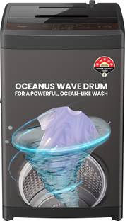 Haier 8 kg With Ultra Fresh Air Technology, Oceanus Wave Steel Drum, Balance Clean Pulsator, Custom Wash Cycles with 15 Mins Quick Wash, Magic Filter Fully Automatic Top Load Washing Machine Grey, Black
