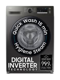Samsung 7 kg 5 Star, Hygiene Steam, Quick Wash, Digital Inverter Motor Fully Automatic Front Load Wash...