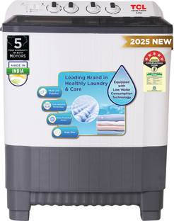 TCL 8.5 kg 5 Star with Extra Powerful Motor, Magic Filter and Fast Dry Semi Automatic Top Load Washing...