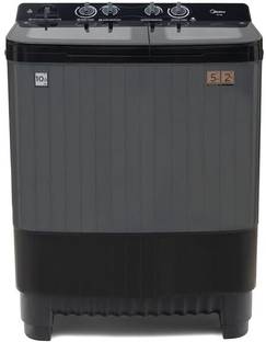 Midea 10 kg Semi Automatic Top Load Washing Machine Black, Grey
