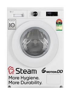 LG 7 kg 5 Star, Allergen free with Steam, Inverter Direct Drive - Less vibration, less noise, 6 Motion...
