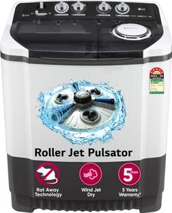LG 8 kg Semi Automatic Top Load Washing Machine Grey