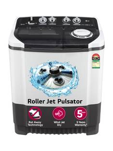 LG 8 kg Semi Automatic Top Load Washing Machine Grey