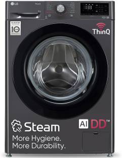 LG 8 kg 5 Star with AI Direct Drive, 6 Motion Direct Drive and Steam Fully Automatic Front Load Washin...