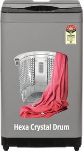 ONIDA 7 kg 5 Star With Hexa Crystal Drum Technology Fully Automatic Top Load Washing Machine Black, Gr...