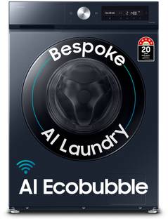 Samsung 12 kg Fully Automatic Front Load Washing Machine with In-built Heater Black, Blue