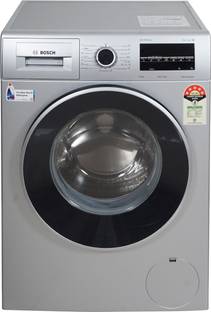 BOSCH 8 kg Fully Automatic Front Load Washing Machine with In-built Heater Silver
