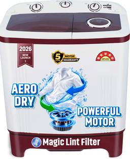 Kenstar 6 kg 5Star Rated Energy Efficient Motor With 1350RPM, Aero Dry Function , Magic Lint Filter Se...