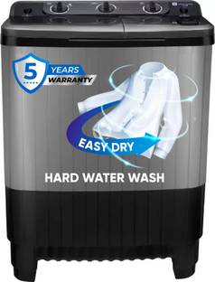 realme TechLife 7.5 kg 5 Star Rating Semi Automatic Top Load Washing Machine Black, Grey