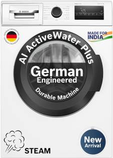 BOSCH 9 kg Fully Automatic Front Load Washing Machine with In-built Heater White