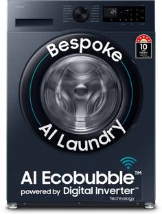 Samsung 12 kg Fully Automatic Front Load Washing Machine with In-built Heater Black, Blue
